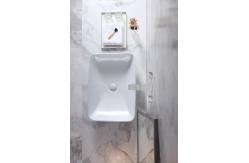 China White Art Rectangular Sanitary Ware Basin Table Top Bathroom Sink supplier