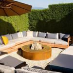 Garden Decor 6mm/1000mm Steel Fire Pits Wood Burning Fire Pit Table for sale