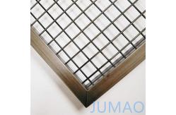 China Kitchen Decorative Cabinet Mesh Inserts Brass Screen Barrier supplier