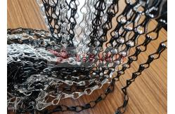 China Space Divider Anodized Aluminium Chain Link Fly Curtain Double Hook Chain supplier