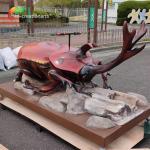Realistic Simulated Weatherproof Fiberglass Insect Beetle For Theme Decoration for sale