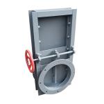 Open Closed Type Manual Knife Gate Valve Flange Cast Steel Wafer Knife Gate Valve for sale