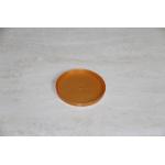 Yellow recycled Round plastic PE lid  for food paper cans , PE cover