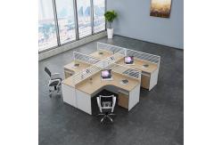 China 2 4 6 Person Modern Office Workstations Desk Aluminum Profile Fabric Material supplier