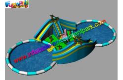 China Adults Giant Inflatable Water Parks Funny Customized With Pool Slide supplier