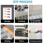 DTF PET Printing Film With Double Side Matte Immediate Hot Cold Peel