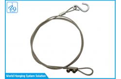 China Diameter 1.5 mm Stainless Steel Wire Rope Safety Lanyards With S Hook supplier