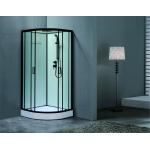 Luxrious Shower Room With Matt Black Profile And Tempered Glass For Mordern for sale
