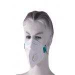 3 Ply Disposable Face Mask , Asbestos Dust Mask Folded With Valve For Painting / Spraying Workshop for sale