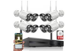 China NVR HD 8CH WiFi Wireless Camera System 1080P Outdoor Indoor CMOS supplier