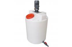 China 100 Gallon Dosing Chemical Mixing Tank Vat With Agitator supplier