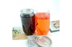 China OEM ODM Summer Drink 310ml Plastic Beverage Jar With Aluminum Lid supplier