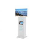 Remote Digital Signage Cell Phone Charging Stations With 43 Inch Advertising Screen for sale
