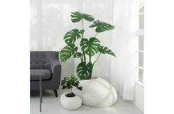 China Handmade Plastic Artificial Monstera Plant Wind Resistance supplier