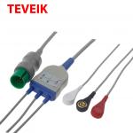 IEC Snap Connector One Piece Monitor DB 9 Pin ECG Cable for sale
