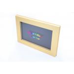 Makeup Empty Magnetic Palette Refilling Light Golden Metalized With Mirror for sale