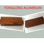 Aluminium Wood Grain Door Profiles Colour / Length / Shape Customized for sale