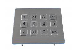 China Dot matrix flexible programmble durable Metal Keypad , usb numeric keypads supplier