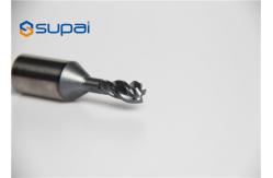 China Solid Carbide 4 Flutes Cutting Tools / Precision Custom End Mill Drill Bit supplier