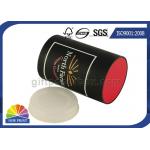 Custom Logo Imprint Plastic Cap Paper Can Packaging , Cardboard Tube Containers
