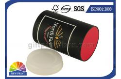 China Custom Logo Imprint Plastic Cap Paper Can Packaging , Cardboard Tube Containers supplier