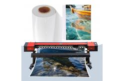 China 90gsm Inkjet Printing Sticker Glossy Coating Front Paper For Label Material supplier