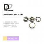 Jeans Parts Gunmetal Metal Decorative 10mm Pearl Snap Buttons for sale