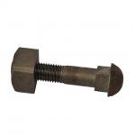 Grade 5.8 8.8 Black Square Head Lag Bolts For Track Fishtail ODM for sale