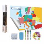 100x36 75x36 Print Dry Erase Laminated Posters Map Learning for sale