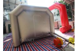 China Automatic Car Inflatable Spray Paint Booth 6mx4mx3m With Logo Printing supplier