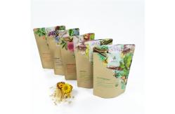 China Low Moq CMYK VMPET Biodegradable Stand Up Pouch 100micron supplier