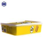 Soda Cracker Square Plastic Food Containers In Mold Labeling 87OZ 2600ML for sale