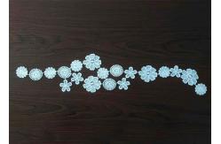 China OEM French Venice Guipure Lace Collar Applique Poly Milk Embroidered Lace Trim supplier