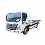 Mini Small Foton 120hp Cummins Engine ABS Fast 5 Gear 5.998*2.3*2.05m Flat Bed Loading 7.57 Ton Tow Trucks Wrecker Truck for sale
