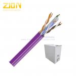 Plenum CAT6 Network Cable , CAT6 Ethernet Patch Cable For 600 MHz High Speed Data for sale