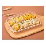 Degradable Sushi Tray Recyclable Paper Sushi Container With Lid Cake Container