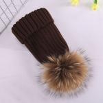 Adults Wool Top Knit Beanie Hats Plush Style Quick Dry Eco Friendly Feature for sale