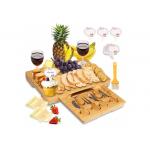 Unique Design Bamboo Cheese Board With Tools Square Shaped FSC Approved for sale