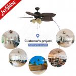 Fancy Classic Retro Wooden Ceiling Fan 5 Blade Pull Chain Switch