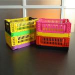 Dairy Uesful Stackable Collapsible Storage Crates Loading 6kg