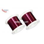 Red Color 0.1mm Enameled Winding Wire Polyester Insulation for sale