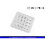 Stainless Steel Rugged USB vandal proof keypad , 4x4 Matrix Kiosk Keypad