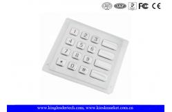 China Stainless Steel Rugged USB vandal proof keypad , 4x4 Matrix Kiosk Keypad supplier
