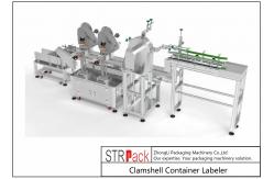 China STR-ALS Bottle Labeling Machine Clamshell Container Labeler 95 - 120 Pcs/Min supplier