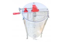 China 304 Stainless Steel 3 Frame Radial Transparent Manual Honey Extractor supplier