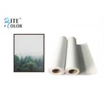 Waterproof 280gsm Matte Polyester Canvas Rolls Single Side For Giclee Inkjet Printing