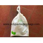 Degradable 18X19 LDPE Plastic Hotel Laundry Bag With Drawstring for sale