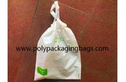 China Degradable 18X19 LDPE Plastic Hotel Laundry Bag With Drawstring supplier