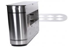China Luxury Slim Intelligent Full Automated Pedestrian Swing Gate With Marble Top Cover supplier