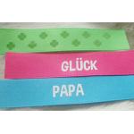 16MM Double Sided Smooth Screen Printed Labels Custom Printed Fabric For Doll
